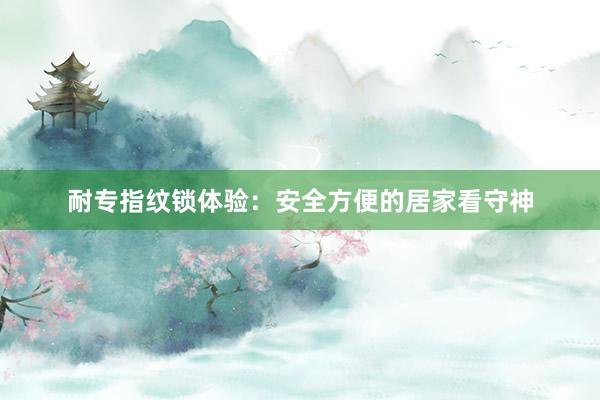 耐专指纹锁体验：安全方便的居家看守神